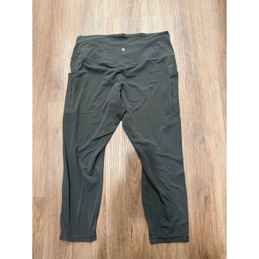 Lululemon align High-Rise Crop 23" Leggings Dark Forest Green 14‎